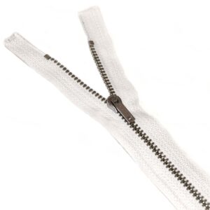 Trouser Zips  Straight  White