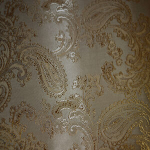 JACQUARD PAISLEY - Dark fawn & Yellow Gold