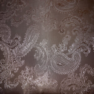 JACQUARD PAISLEY - Dark Fawn & Pale Pink