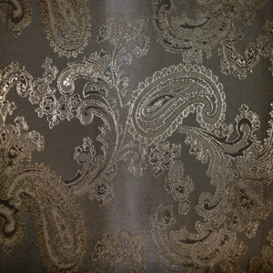 JACQUARD PAISLEY - Grey Lovat & Gold