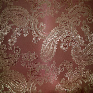 JACQUARD PAISLEY - Burnt Orange & Gold