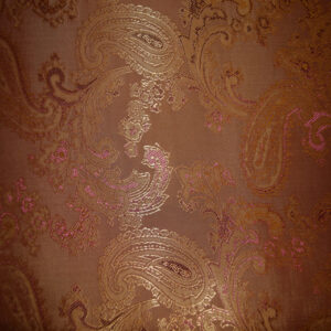JACQUARD PAISLEY - Light Orange & Red Gold