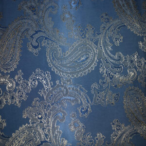 JACQUARD PAISLEY - Teal & Gold