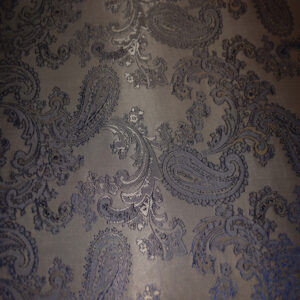 JACQUARD PAISLEY - Light Grey  Blue