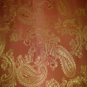 JACQUARD PAISLEY - Orange/Gold & Orange Paisley