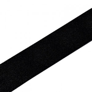 Ribbed Polyester Black Cord Trouser Braid - 16mm