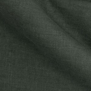 Racing Green Washed  Linen