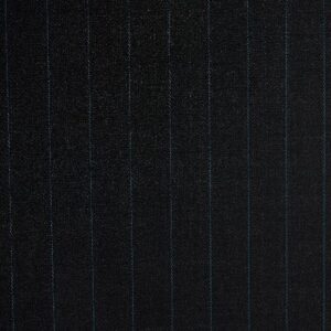 Super 120s Dk Grey Marle Bright Blue Pin Stripe